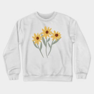 cute sunflower bouquet illustration Crewneck Sweatshirt